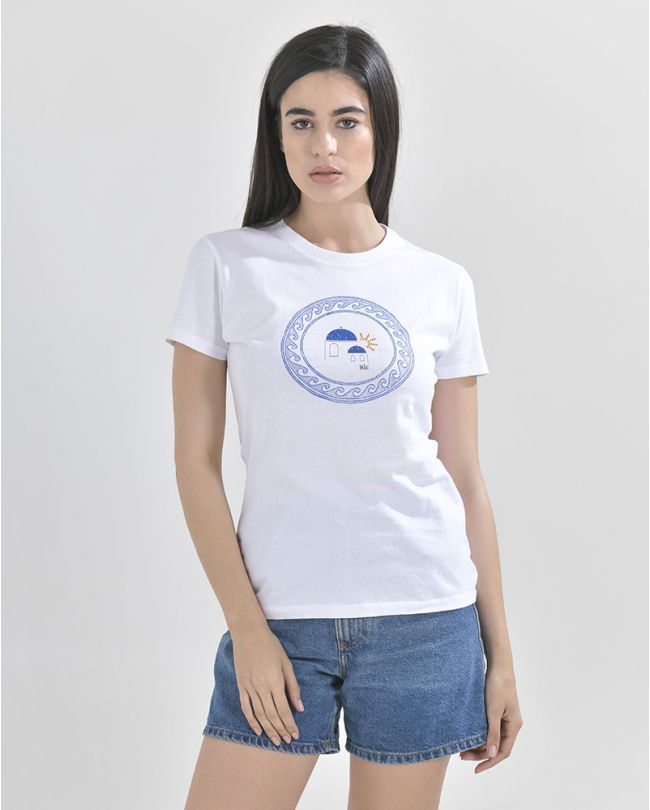 ΜΠΛΟΥΖΑΚΙ ΛΕΥΚΟ ΕΚΚΛΗΣΙΑ ΜΕ STRASS M/L (100% COTTON)