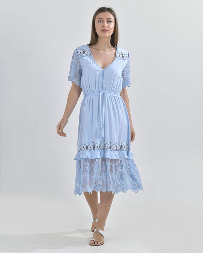 ΓΑΛΑΖΙΟ ΦΟΡΕΜΑ ΜΕ ΚΕΝΤΗΜΑ(S/M)