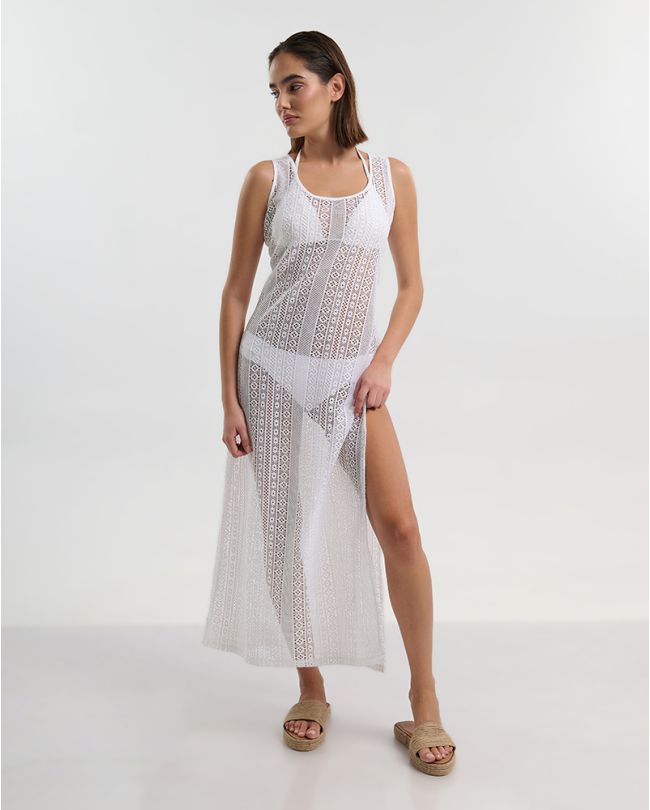 ΦΟΡΕΜΑ ΜΑΚΡΥ ΑΜΑΝΙΚΟ ΛΕΥΚΟ ONE SIZE(100%COTTON)