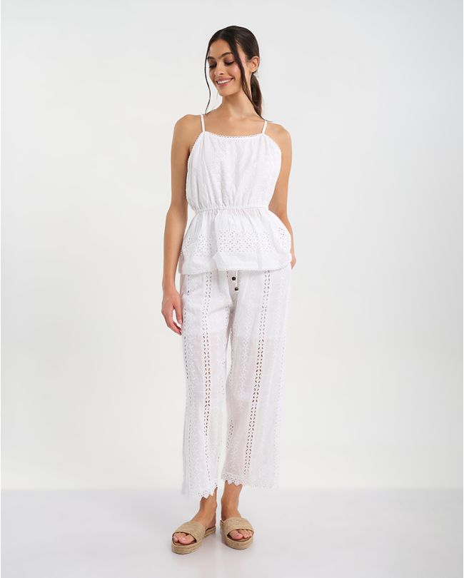 ΤΟΠ ΑΜΑΝΙΚΟ ΛΕΥΚΟ ΚΙΠΟΥΡ ONE SIZE (100% COTTON)