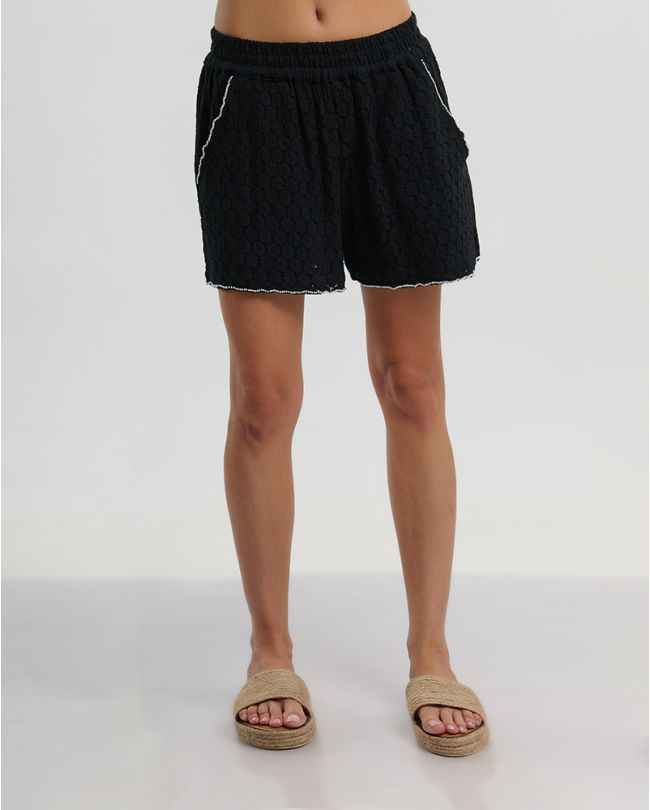 SHORTS IN BLACK COLOR  ONE SIZE (100% COTTON)