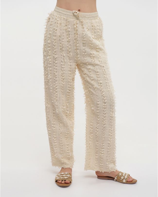 PANTS IN ECRU COLOR ONE SIZE (100%COTTON)