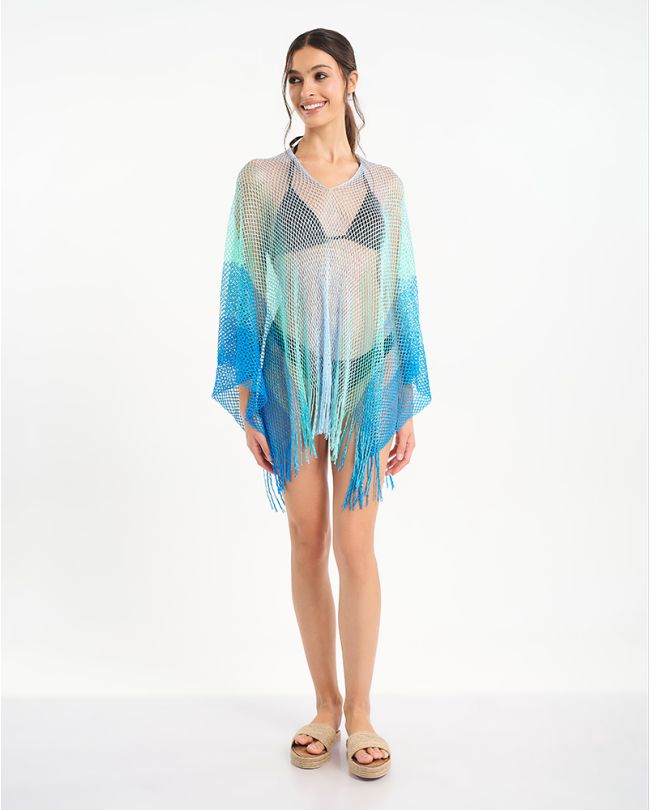 ΚΙΜΟΝΟ ΔΙΧΤΥΩΤΟ ΣΕ ΜΠΛΕ ΑΠΟΧΡΩΣΕΙΣ ONE SIZE (100% POLYESTER)