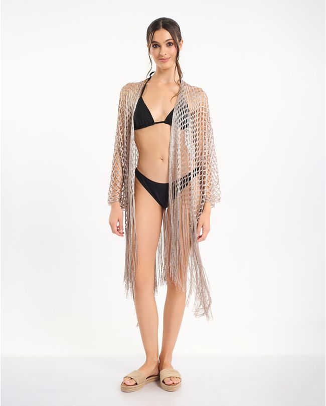 ΚΙΜΟΝΟ ΣΕ ΜΠΕΖ/ΧΡΥΣΟ ΧΡΩΜΑ ΔΙΧΤΥΩΤΟ ONE SIZE (100% POLYESTER)