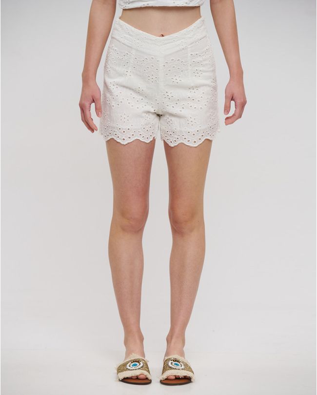 SHORTS IN WHITE COLOR ONE SIZE (100% COTTON)