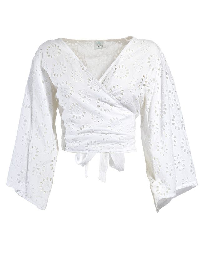 TOP KIPPUR IN WHITE COLOR ONE SIZE (100% COTTON)