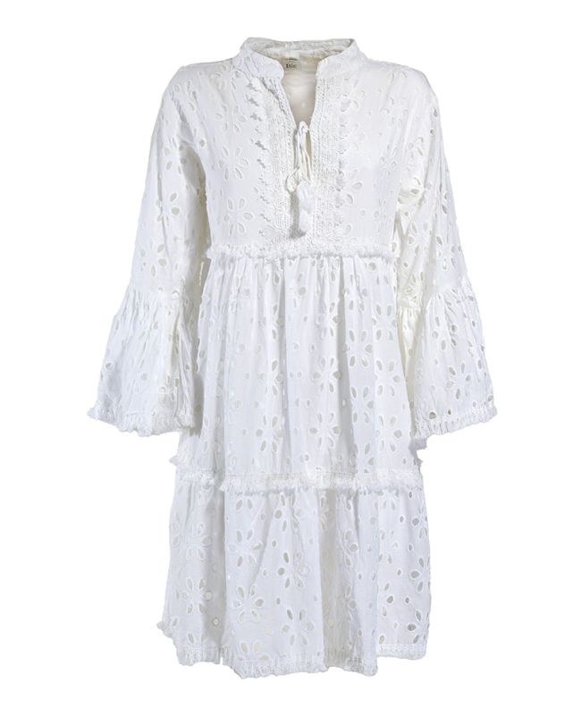 DRESS/TUNIC KIPPUR IN WHITE COLOR ONE SIZE (100% COTTON)