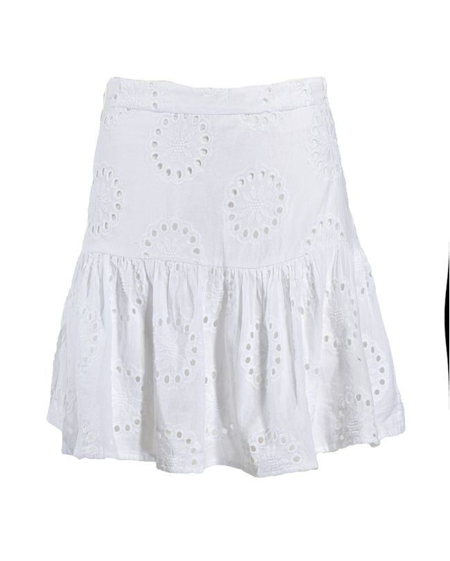 SHORT SKIRT IN WHITE COLOR ONE SIZE (100% COTTON)