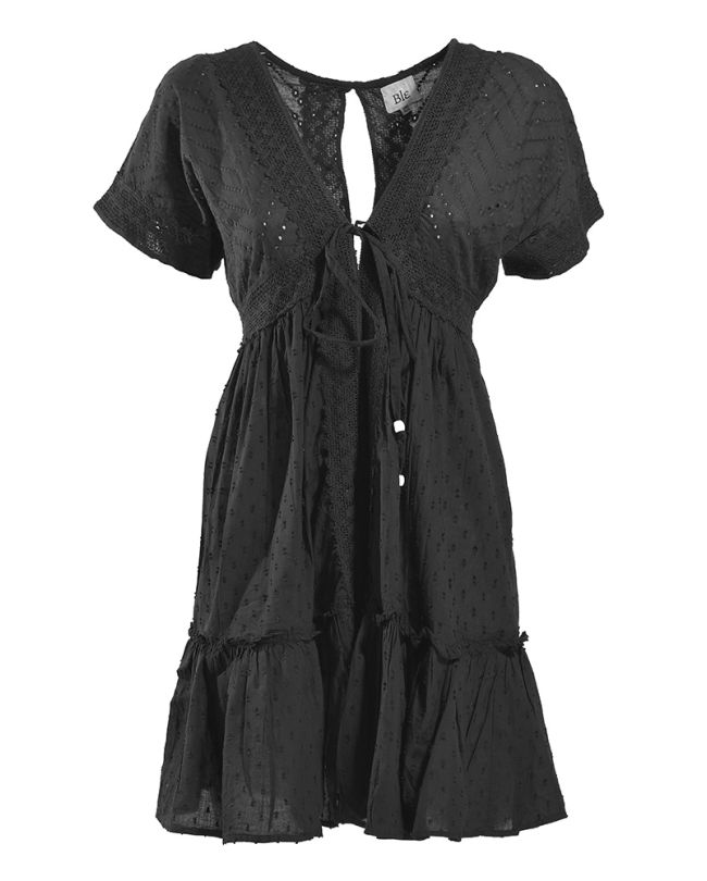 KIMONO IN BLACK COLOR ONE SIZE (100% COTTON)