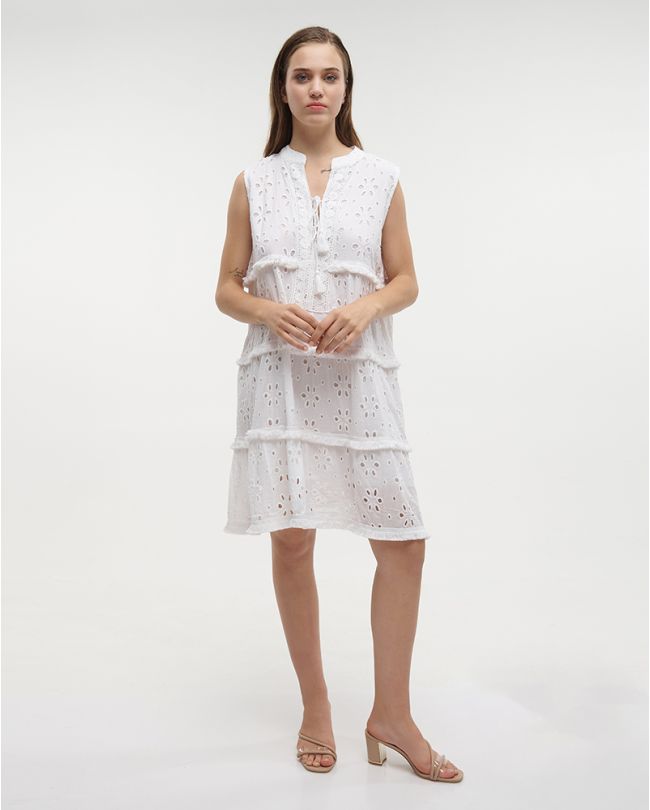 ΦΟΡΕΜΑ ΚΟΝΤΟ ΑΜΑΝΙΚΟ ΛΕΥΚΟ ONE SIZE (100% COTTON)