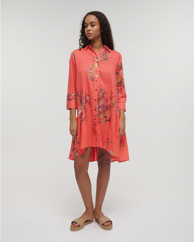 SHORT SHIRT IN RED COLOR ONE SIZE (100% COTTON)