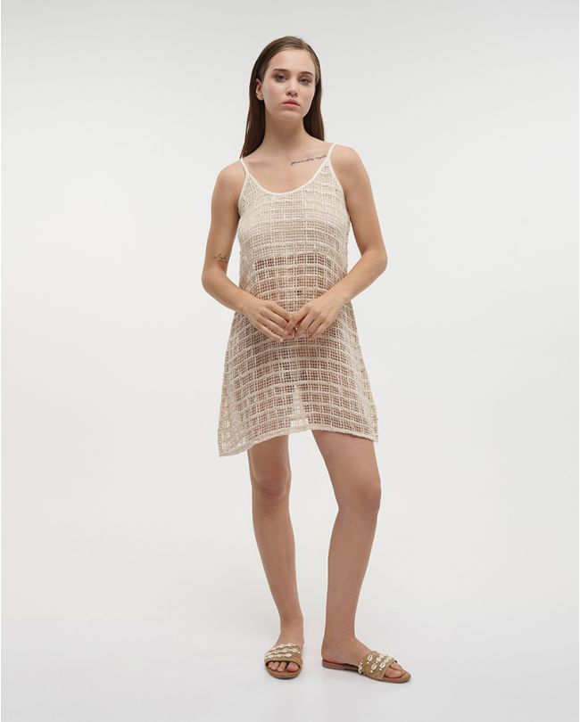 ΦΟΡΕΜΑ ΚΟΝΤΟ ΕΚΡΟΥ ΔΙΑΤΡΗΤΟ L/XL (100% COTTON ΝΕΤ)