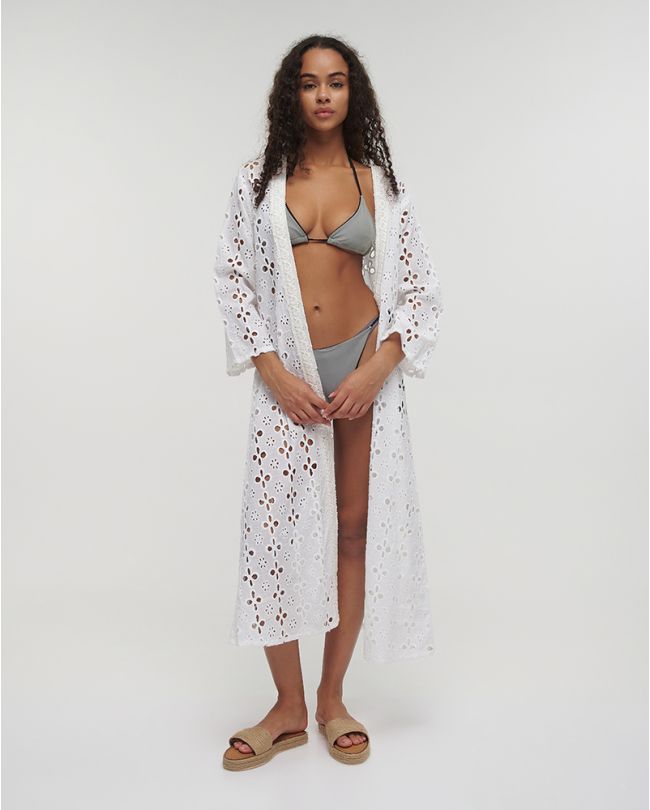 KIMONO KIPPUR IN WHITE COLOR ONE SIZE (100% COTTON)