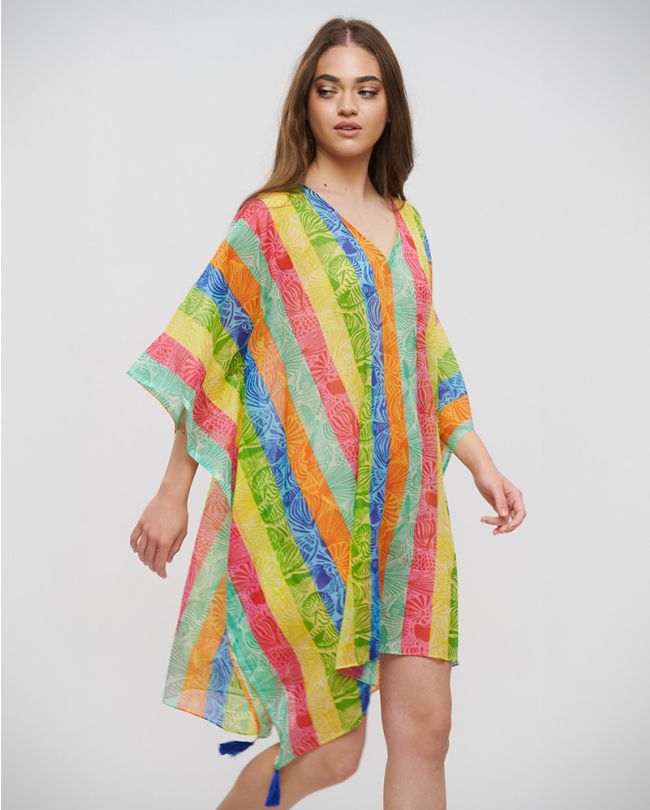 PRINTED KAFTAN RAINBOW ONE SIZE (100% COTTON)