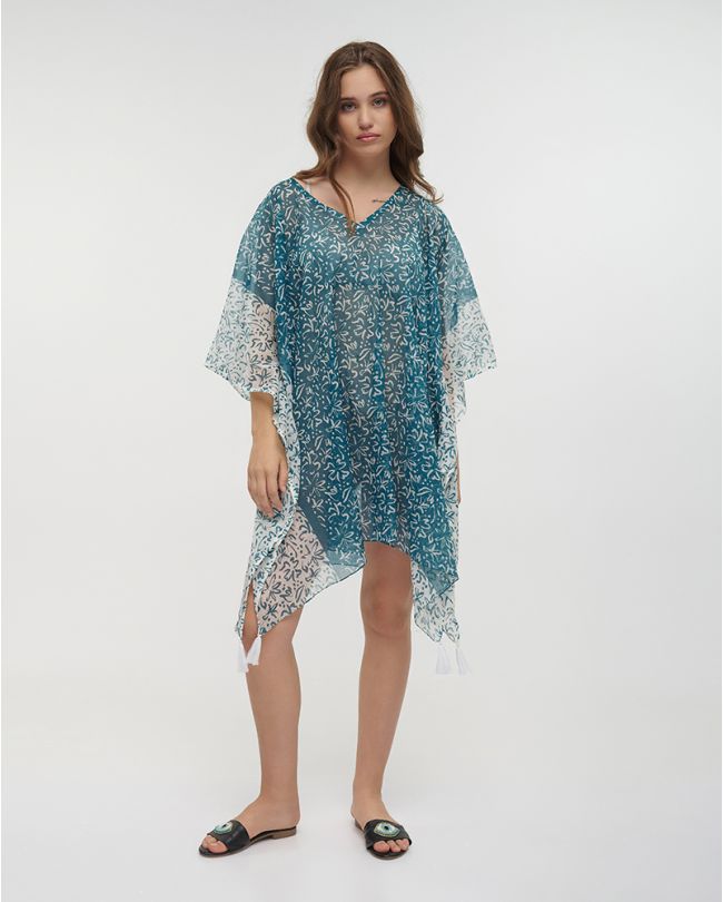 ΚΑΦΤΑΝΙ ΠΡΑΣΙΝΟ/ΛΕΥΚΟ ONE SIZE (100% COTTON)