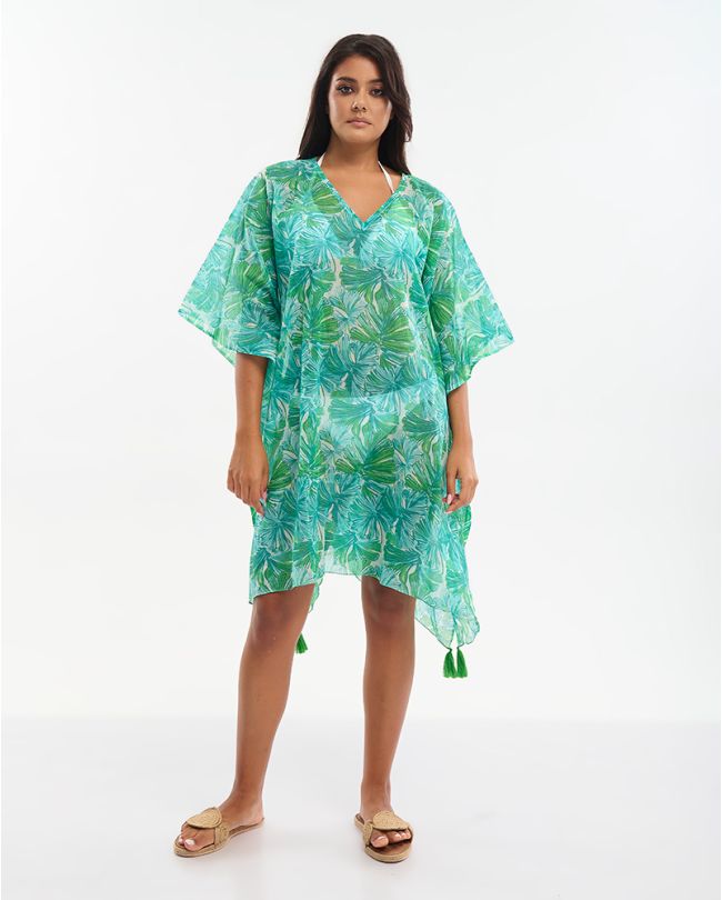 ΚΑΦΤΑΝΙ ΠΡΑΣΙΝΟ ΜΕ ΦΥΛΛΑ ONE SIZE (100% COTTON)