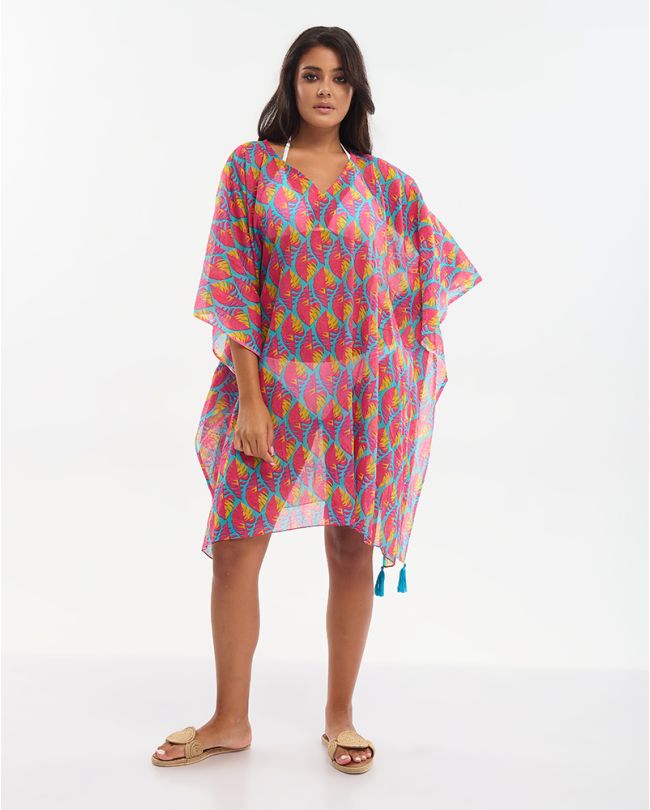 ΚΑΦΤΑΝΙ ΜΕ ΖΩΝΑΚΙ ΡΟΖ/ΜΠΛΕ/ΠΟΡΤΟΚΑΛΙ ONE SIZE (100% COTTON)