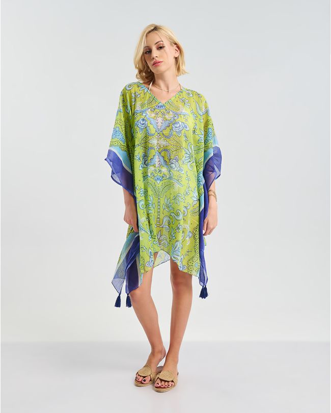 ΚΑΦΤΑΝΙ ΠΡΑΣΙΝΟ/ΜΠΛΕ ONE SIZE (100% COTTON)