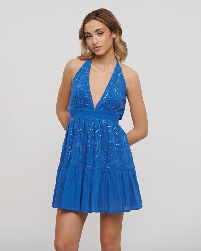 ΦΟΡΕΜΑ ΚΟΝΤΟ ΑΜΑΝΙΚΟ ΜΠΛΕ ONE SIZE (100% COTTON)