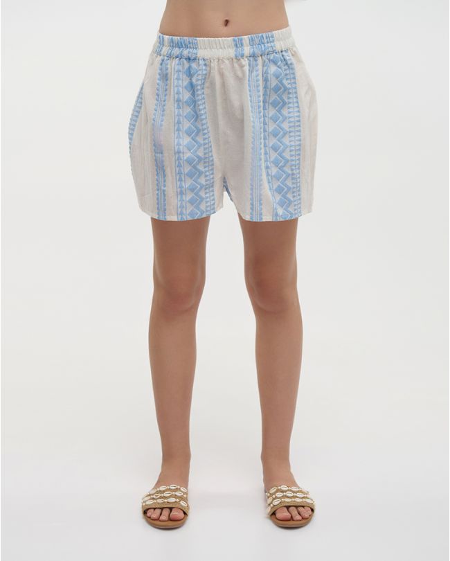 ΣΟΡΤΣΑΚΙ ΛΕΥΚΟ/ΓΑΛΑΖΙΟ ONE SIZE (100% COTTON)