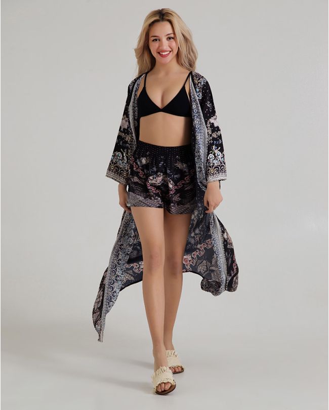 ΣΟΡΤΣΑΚΙ  ΜΑΥΡΟ/ΓΚΡΙ ONE SIZE (100% CREPE)