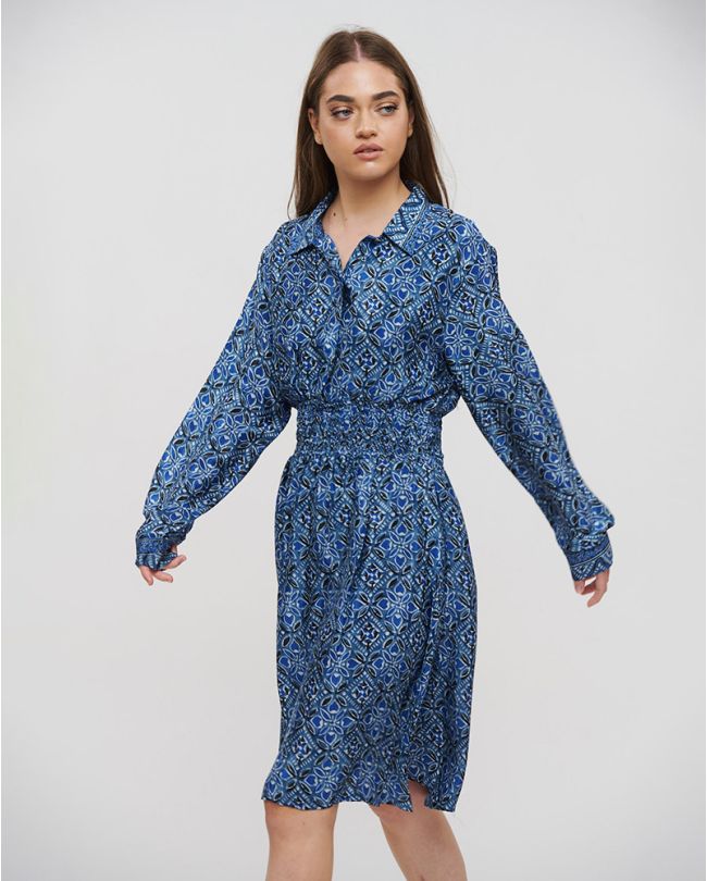 ΦΟΡΕΜΑ ΜΠΛΕ M/L (28%SILK / 72%CREPE)