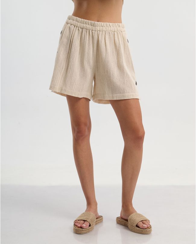 ΕΚΡΟΥ ΣΟΡΤΣΑΚΙ ΜΕ ΚΟΥΜΠΙΑ ΣΤΟ ΠΛΑΙ ONE SIZE ( 100% COTTON)