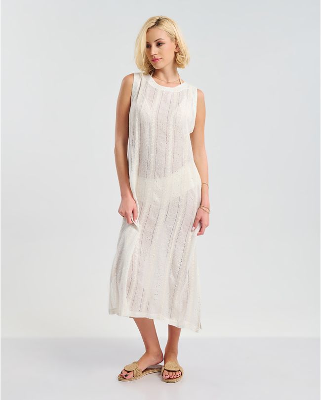 ΦΟΡΕΜΑ ΗΜΙΔΙΑΦΑΝΟ ΣΕ ΛΕΥΚΌ ONE SIZE ( 100% COTTON)