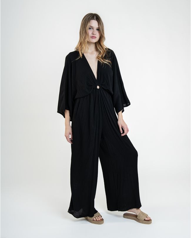 ΟΛΟΣΩΜΗ ΦΟΡΜΑ ΜΑΥΡΗ ΜΕ ΜΑΝΙΚΙ 3/4, ONE SIZE  (100% RAYON)