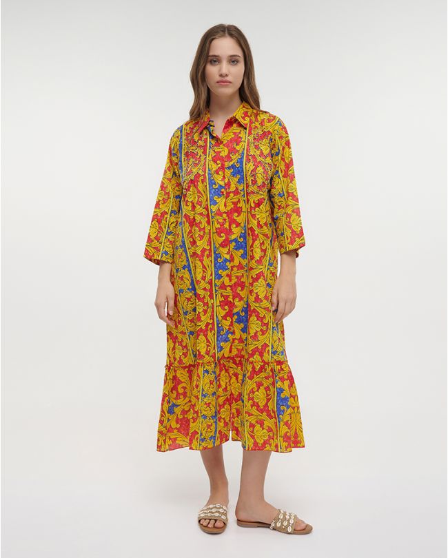 ΦΟΡΕΜΑ/ΠΟΥΚΑΜΙΣΑ ΜΑΚΡΙΑ ΠΟΛΥΧΡΩΜΗ S/M (100% COTTON)