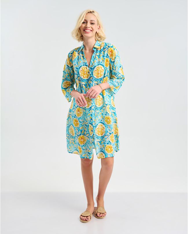 ΚΑΦΤΑΝΙ ΤΥΡΚΟΥΑΖ ΜΕ ΚΙΤΡΙΝΑ ''ΛΟΥΛΟΥΔΙΑ'' S/M ( 100% COTTON)