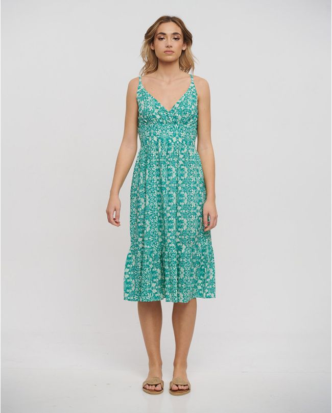 ΦΟΡΕΜΑ ΜΑΚΡΥ ΑΜΑΝΙΚΟ ΠΕΤΡΟΛ ONE SIZE (100% COTTON)