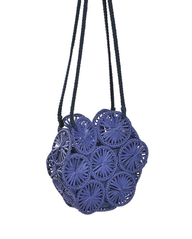 BAG IN BLUE COLOR (100% RAFFIA)