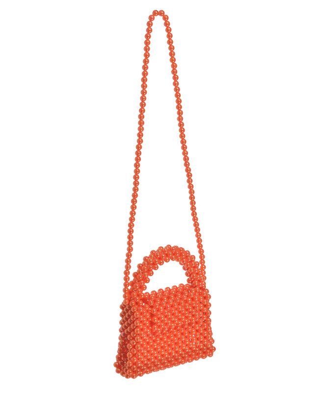 MINI BAGS WITH PEARLS IN ORANGE COLOR