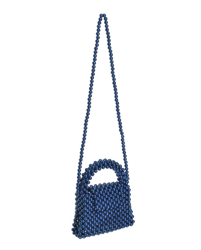 MINI BAGS WITH PEARLS IN BLUE COLOR