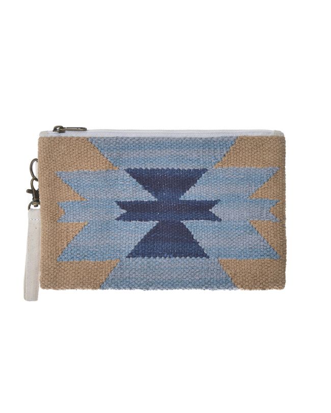 FABRIC BAG BLUE / BEIGE (100% COTTON)