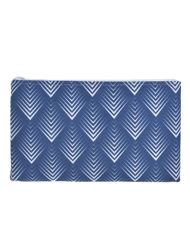 FABRIC MINI BAG IN BLUE/ECRU COLOR 24Χ1Χ15