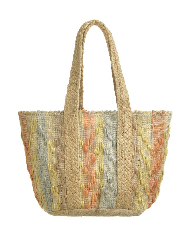 JUTE BAG IN MULTICOLOR 50Χ30 (100%JUTE)