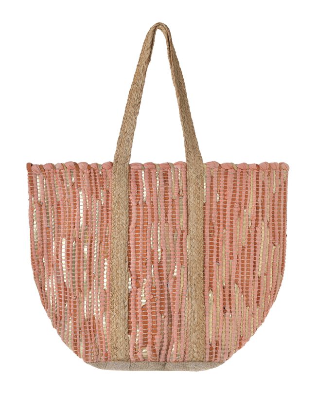 ΤΣΑΝΤΑ ΓΙΟΥΤΑ ΠΟΡΤΟΚΑΛΙ ΜΕ ΧΡΥΣΕΣ ΛΕΠΤΟΜΕΡΕΙΕΣ 31X40X31 (70% COTTON 30% JUTE)