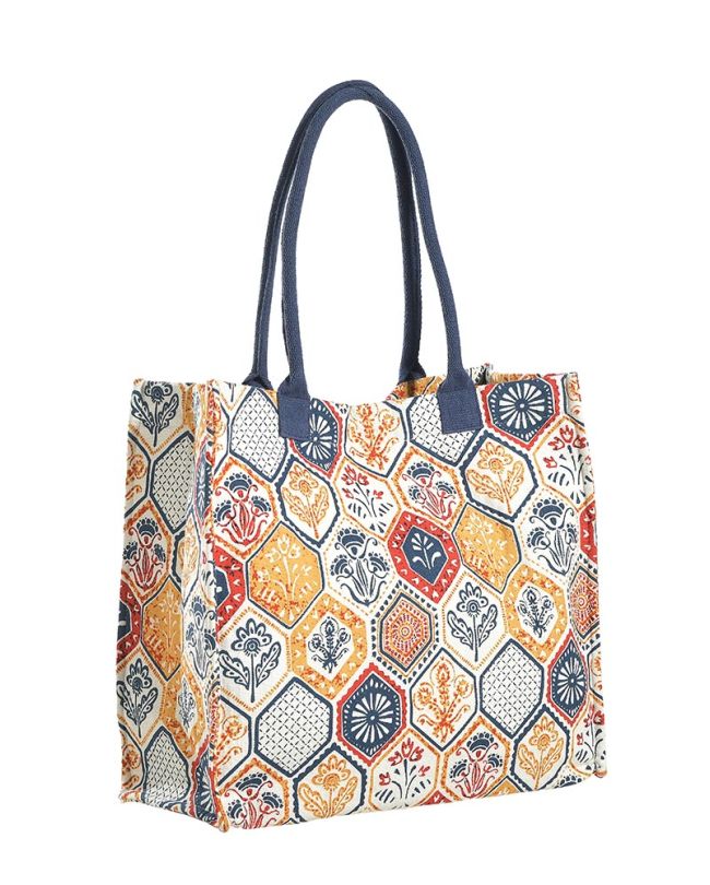 ΤΣΑΝΤΑ ΥΦΑΣΜΑΤΙΝH ΚΥΨΕΛΕΣ (50% COTTON 50% POLYESTER)