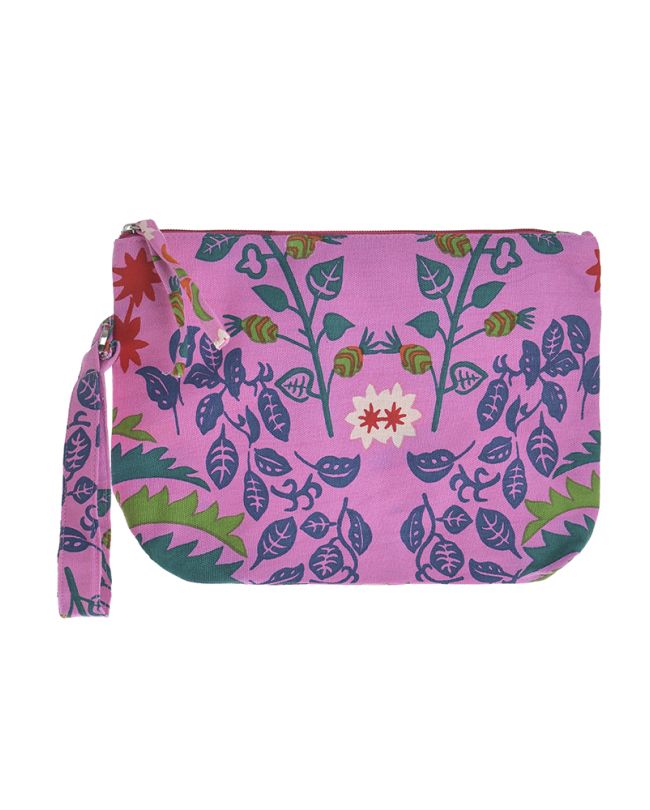 ΤΣΑΝΤΑΚΙ ΥΦΑΣΜΑΤΙΝΟ ΡΟΖ ΜΕ ΠΑΠΑΓΑΛΟΥΣ (50%COTTON 50% POLYESTER)