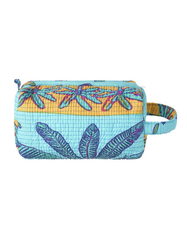 ΤΣΑΝΤΑΚΙ ΥΦΑΣΜΑΤΙΝΟ ΠΟΡΤΟΚΑΛΙ/ΤΙΡΚΟΥΑΖ ΜΕ ΦΟΙΝΙΚΕΣ 22X10X10 (50%COTTON 50% POLYESTER)