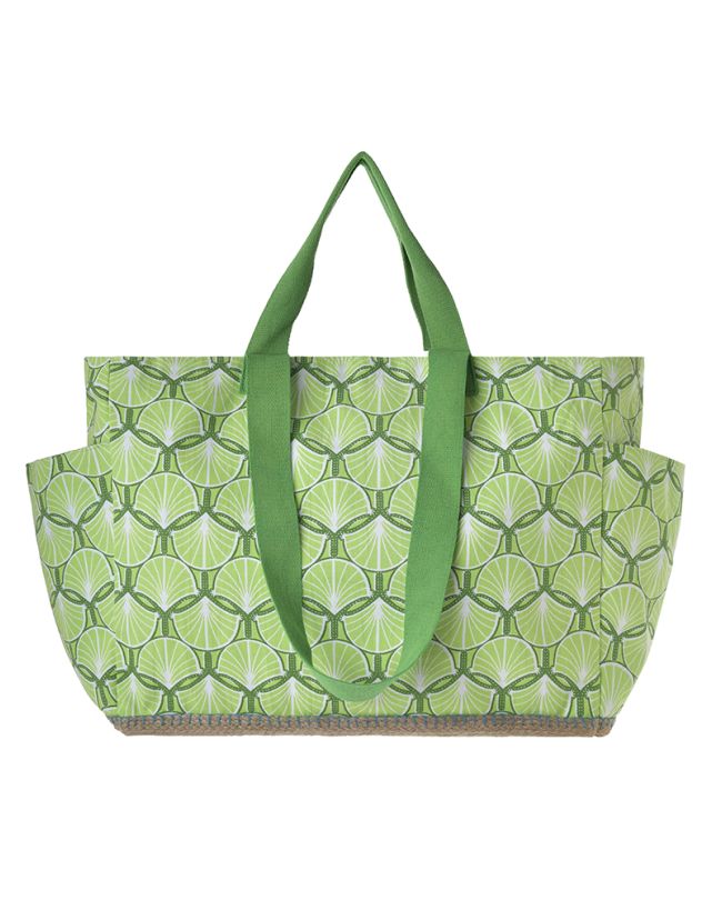 ΤΣΑΝΤΑ ΥΦΑΣΜΑΤΙΝH ΠΡΑΣΙΝΗ 48X38X18 (50% COTTON 50% POLYESTER)