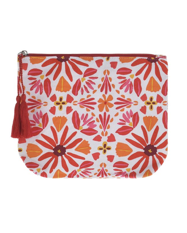 ΤΣΑΝΤΑΚΙ ΥΦΑΣΜΑΤΙΝΟ ΡΟΖ ΜΕ ΠΟΡΤΟΚΑΛΙ ΛΟΥΛΟΥΔΙΑ 22X19X2 (50%COTTON 50% POLYESTER)