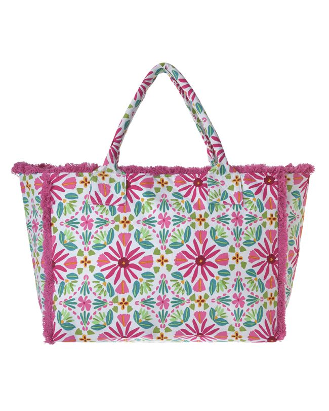 ΤΣΑΝΤΑ ΥΦΑΣΜΑΤΙΝH ΠΟΛΥΧΡΩΜΟ 42X30X20 (50% COTTON 50% POLYESTER)