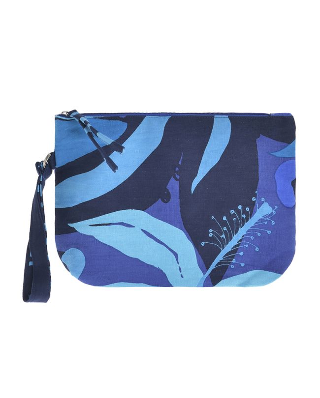 FABRIC MINI BAG IN BLUE COLOR 27X18X2 (50% COTTON 50% POLYESTER)