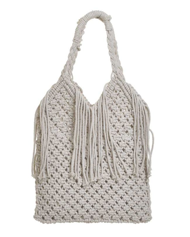 ΤΣΑΝΤΑ ΠΛΕΚΤΗ ΜΠΕΖ (100%COTTON) 28X2X4257