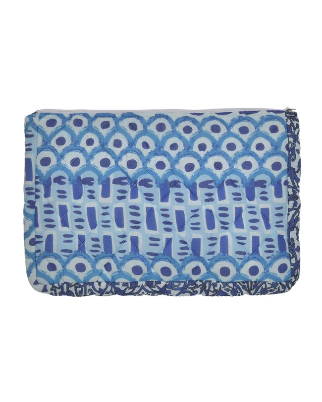FABRIC MINI BAG IN BLUE/TURQUOISE COLOR (100% COTTON)