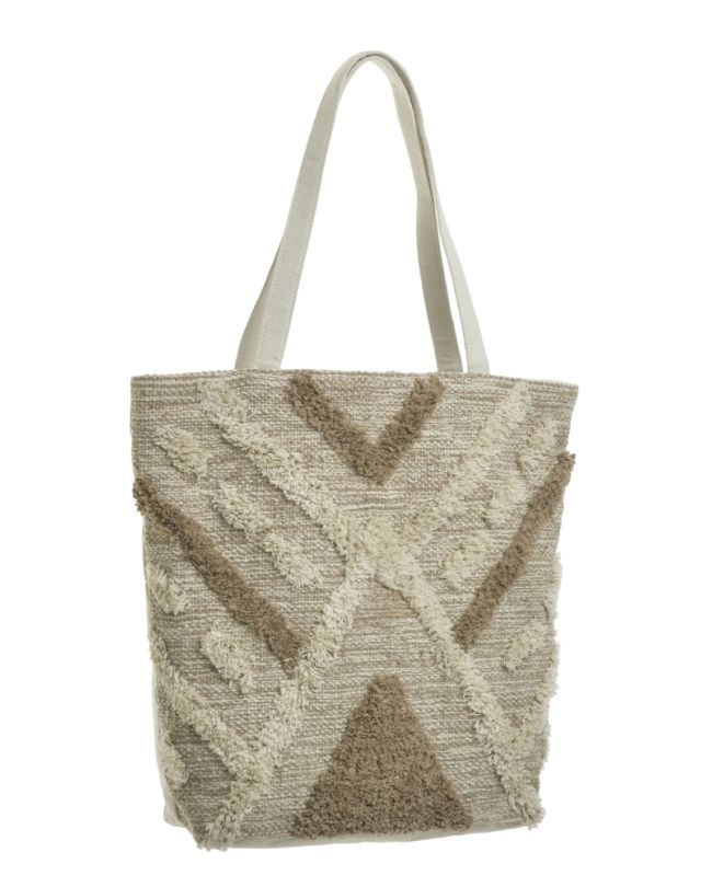 FABRIC BAG IN GREY COLOR 38X15X39/66 (100%COTTON)