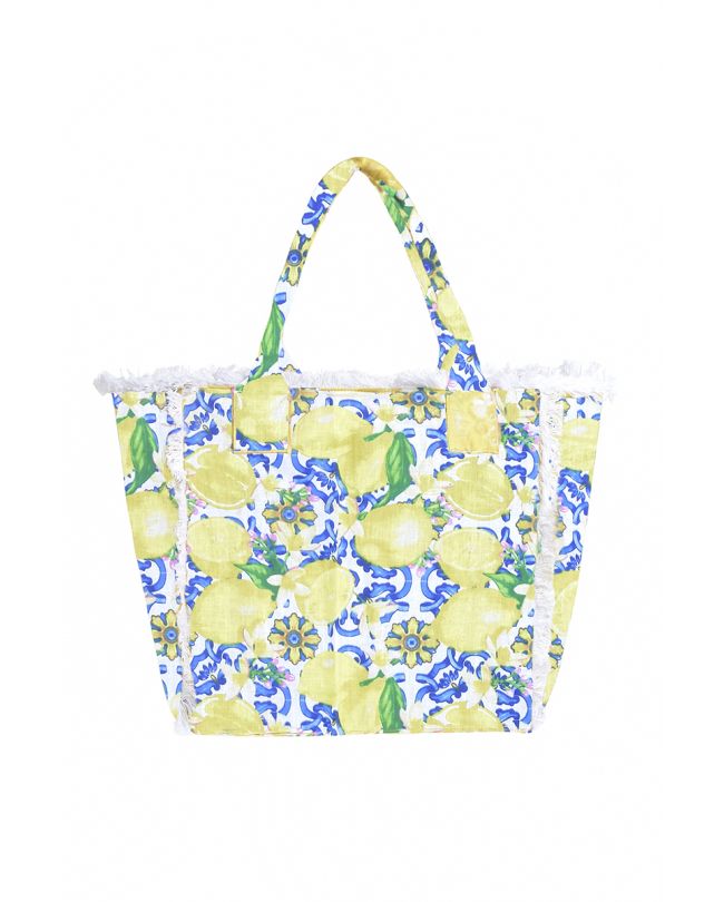 ΤΣΑΝΤΑ ΥΦΑΣΜΑΤΙΝΗ ΛΕΥΚΟ/ΚΙΤΡΙΝΟ/ΜΠΛΕ